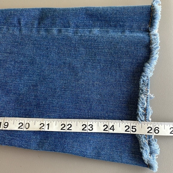 Free People Jeans Boot Cut Fringed Blue Sz. W29 - Picture 12 of 12
